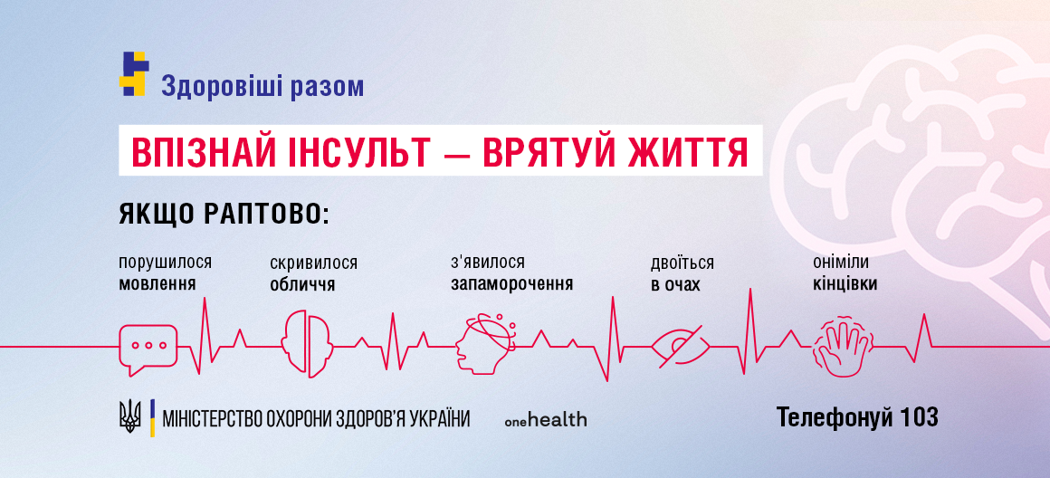 Що таке інсульт та як його розпізнати