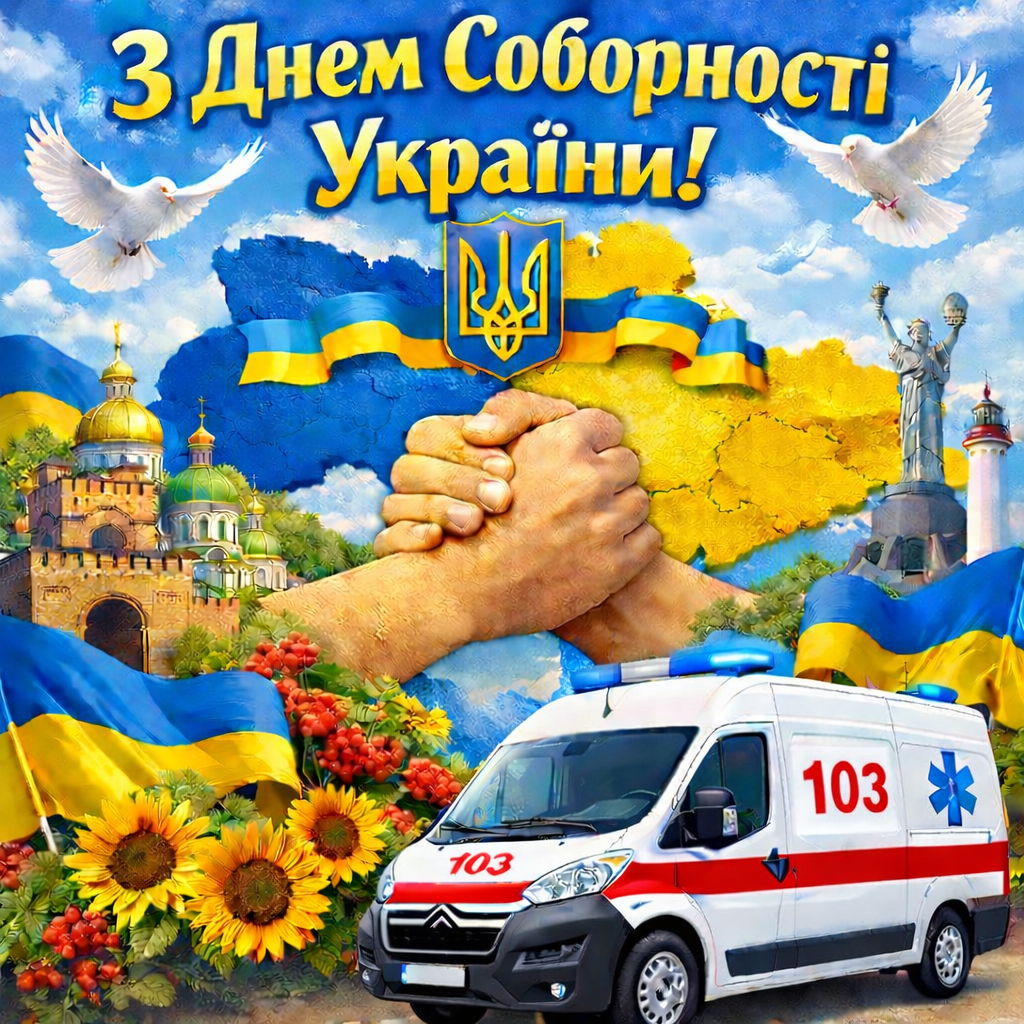 ВІТАЄМО З ДНЕМ СОБОРНОСТІ УКРАЇНИ!